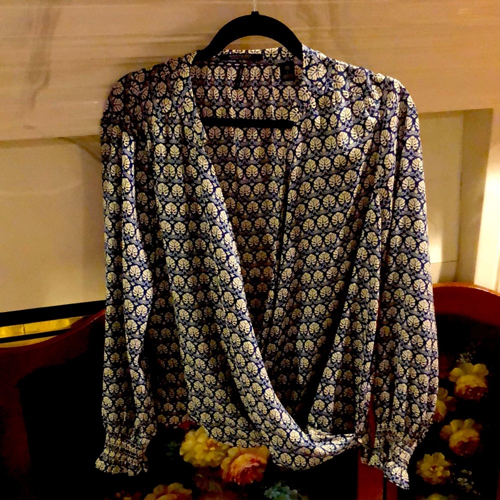 Scotch & Soda Mason Scotch Les Tropiques Flowy blouse Sz L